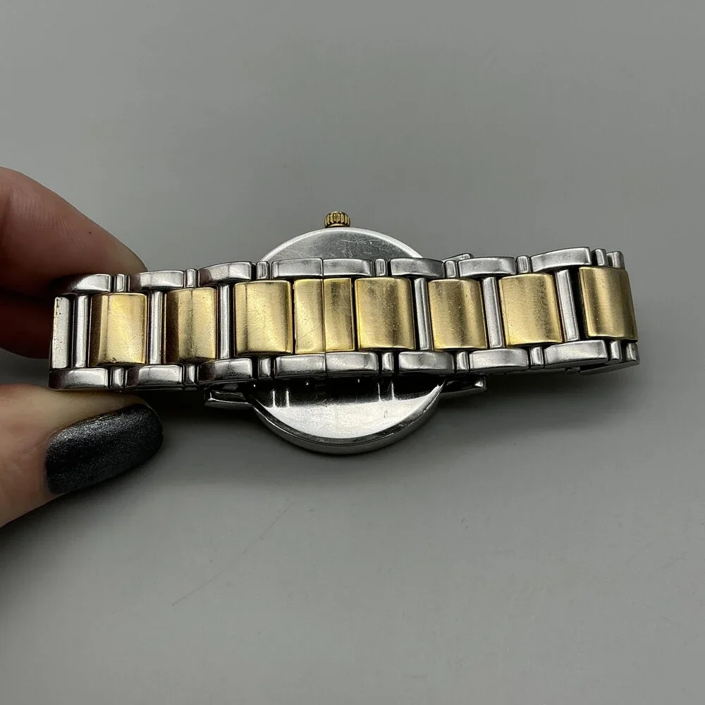 Kate Spade Womens Watch 38mm Two Tone Stainless Date New Battery 6.75